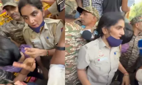 VIDEO वायरल: लेडी कांस्टेबल का दिखा दम, वीडियो ने मचाई हलचल