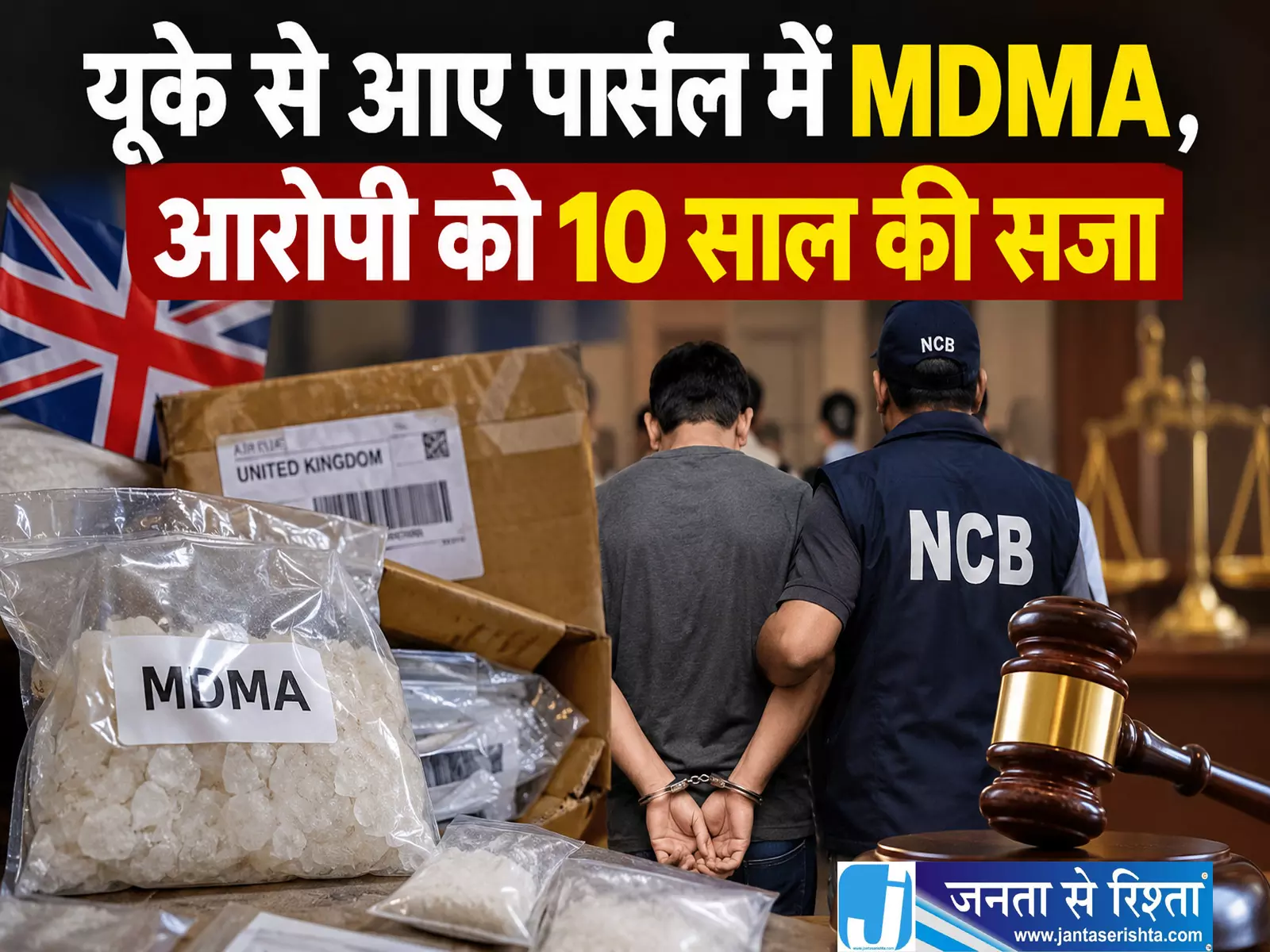 यूके से आए पार्सल में MDMA आरोपी को 10 साल की सजा यूके से आए पार्सल में MDMA आरोपी को 10 साल की सजा