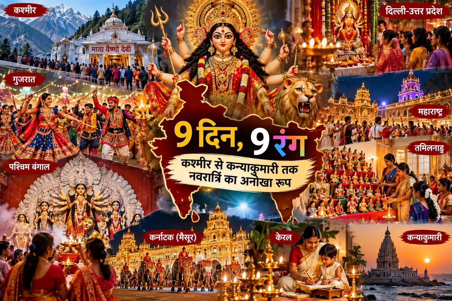 भारत के हर राज्य में अलग नवरात्रि, जानें कहां कैसी है परंपरा भारत के हर राज्य में अलग नवरात्रि, जानें कहां कैसी है परंपरा