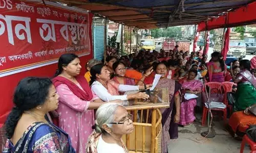 त्रिपुरा में आंगनवाड़ी कर्मचारियों की बड़ी मांग, ₹21 हजार पेंशन की भी अपील