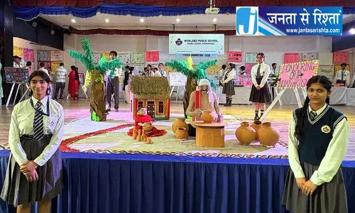 हिमाचल में हाईलैंड के छात्रों ने दिखाई रचनात्मकता