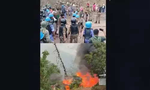 बांध विरोध में भड़की हिंसा: प्रदर्शनकारियों ने CAP कैंप में लगाई आग