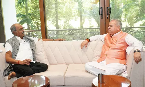 रायपुर में बृजमोहन अग्रवाल से मिले अजय जम्वाल