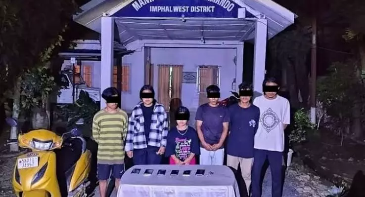 इम्फाल पश्चिम में PREPAK (Pro) के सात सदस्य गिरफ्तार इम्फाल पश्चिम में PREPAK (Pro) के सात सदस्य गिरफ्तार