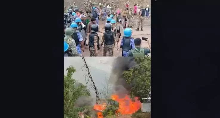 बांध विरोध में भड़की हिंसा: प्रदर्शनकारियों ने CAP कैंप में लगाई आग बांध विरोध में भड़की हिंसा: प्रदर्शनकारियों ने CAP कैंप में लगाई आग