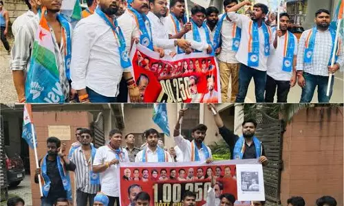 NSUI ने जंतर-मंतर पर उठाया चुनावी गड़बड़ी का मुद्दा NSUI ने जंतर-मंतर पर उठाया चुनावी गड़बड़ी का मुद्दा