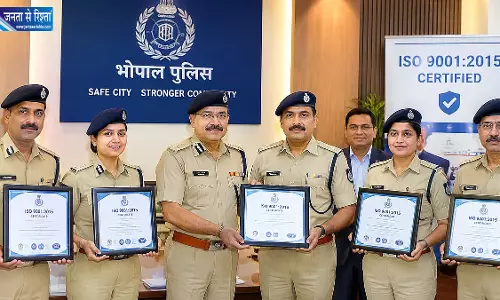 भोपाल के चार थानों को मिला ISO 9001:2015 सर्टिफिके , भोपाल के चार थानों को मिला ISO 9001:2015 सर्टिफिके ,