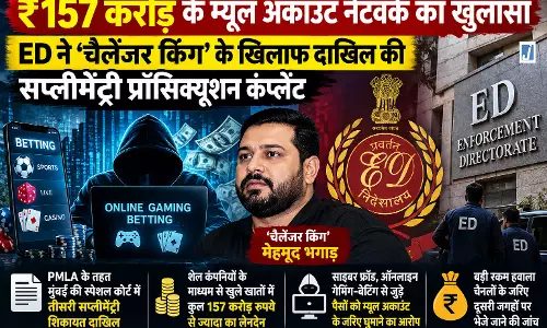 157 करोड़ के म्यूल अकाउंट नेटवर्क में ED की बड़ी कार्रवाई