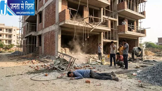 निर्माणाधीन इमारत की तीसरी मंजिल से गिरकर राजमिस्त्री की मौत निर्माणाधीन इमारत की तीसरी मंजिल से गिरकर राजमिस्त्री की मौत