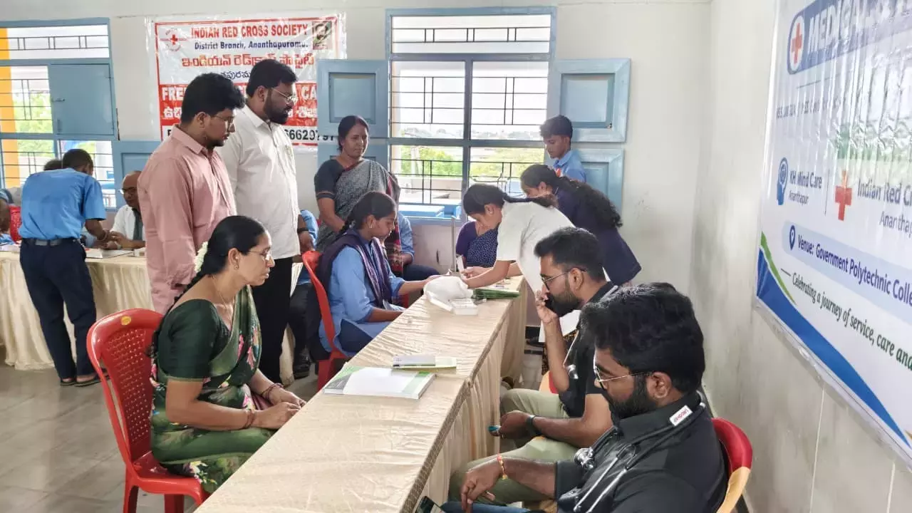 अनंतपुर सरकारी पॉलिटेक्निक कॉलेज में मेगा मेडिकल कैंप आयोजित किया गया अनंतपुर सरकारी पॉलिटेक्निक कॉलेज में मेगा मेडिकल कैंप आयोजित किया गया