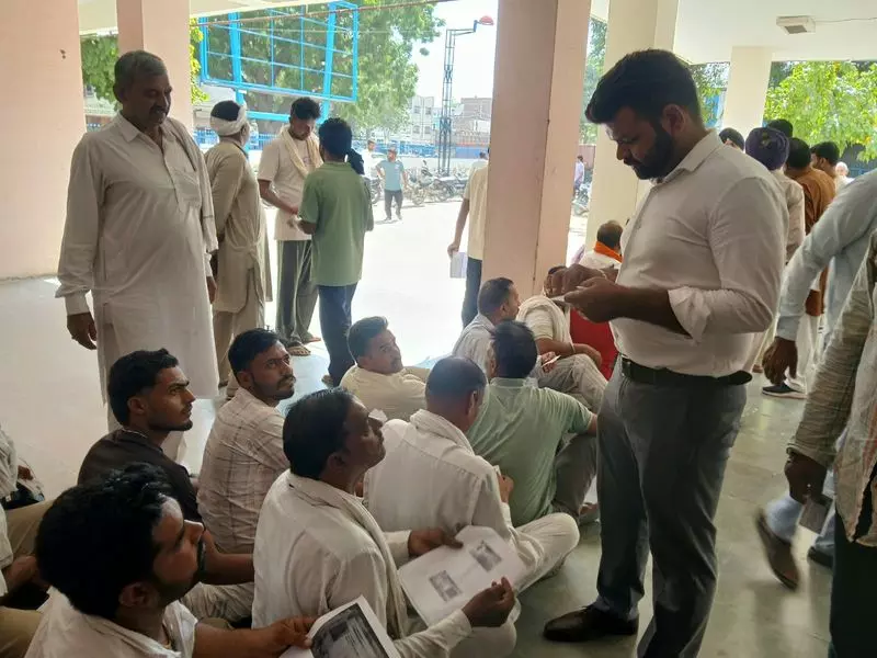 डीएपी की चिंता से सिरसा किसान भवन में अफरा-तफरी मच गई डीएपी की चिंता से सिरसा किसान भवन में अफरा-तफरी मच गई