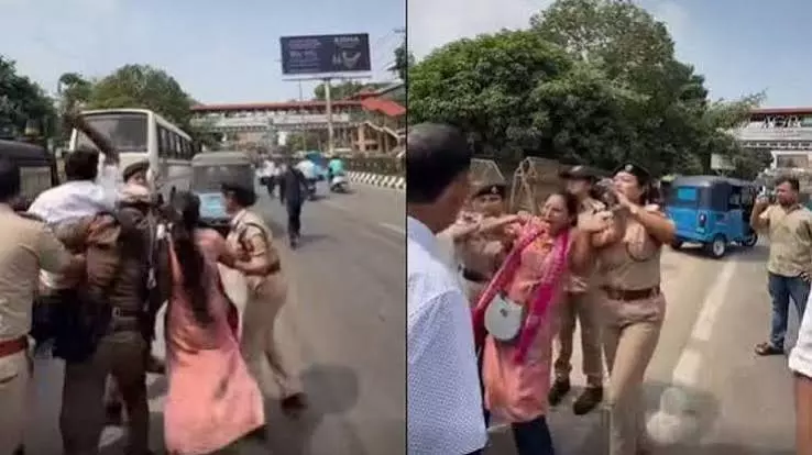 गुवाहाटी: रायजोर दल का पुलिस पर बर्बरता का आरोप गुवाहाटी: रायजोर दल का पुलिस पर बर्बरता का आरोप