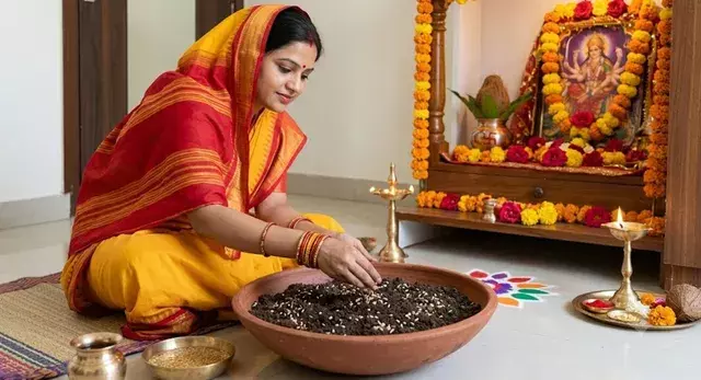 नवरात्र की घटस्थापना में जौ बोने का क्या है रहस्य, जानें धार्मिक महत्व