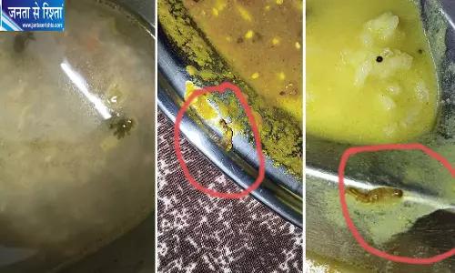 भोपाल के सरकारी कन्या हॉस्टल के खाने में कीड़े मिलने का आरोप