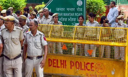 दिल्ली में CJP के प्रदर्शन से पहले पुलिस की हाईलेवल बैठक दिल्ली में CJP के प्रदर्शन से पहले पुलिस की हाईलेवल बैठक