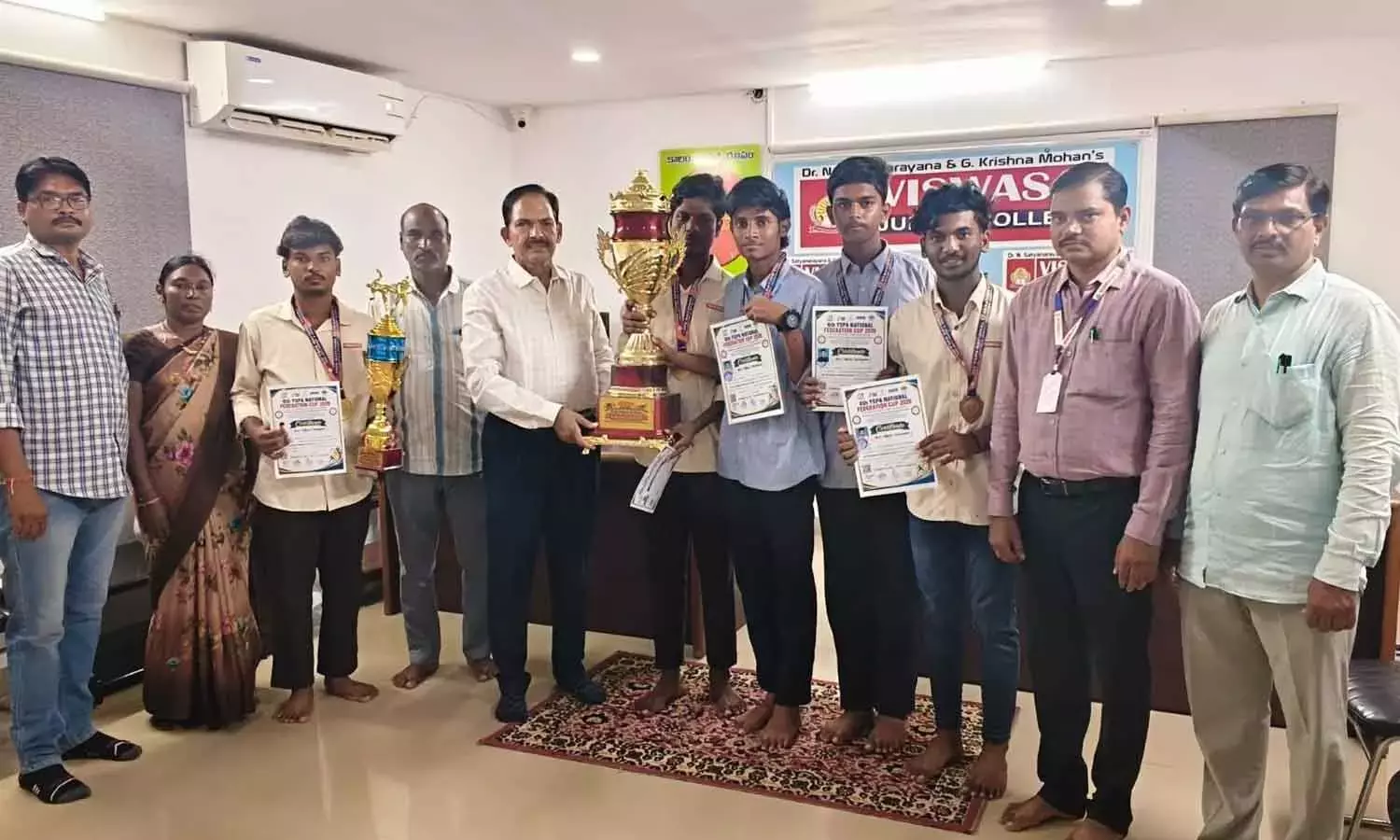 विश्वासई कॉलेज ने छठे YSPA नेशनल फेडरेशन कप-2026 में पहला स्थान हासिल किया विश्वासई कॉलेज ने छठे YSPA नेशनल फेडरेशन कप-2026 में पहला स्थान हासिल किया
