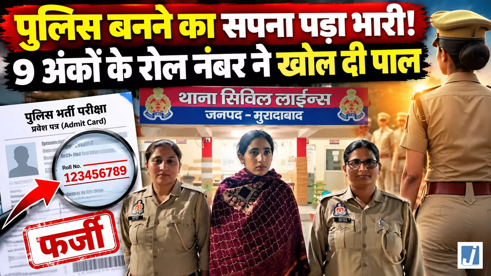 पुलिस बनने का सपना पड़ा भारी! 9 अंकों के रोल नंबर ने खोल दी पोल पुलिस बनने का सपना पड़ा भारी! 9 अंकों के रोल नंबर ने खोल दी पोल
