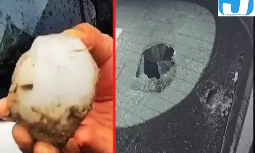 हरिद्वार में ओलों की मार, टूटे शीशे और क्षतिग्रस्त हुए सोलर पैनल