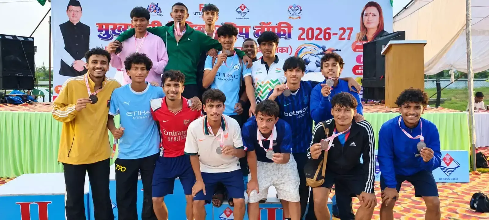 फुटबॉल में नैनीताल ने दिखाया दम, खेल महाकुंभ में दोहरी सफलता