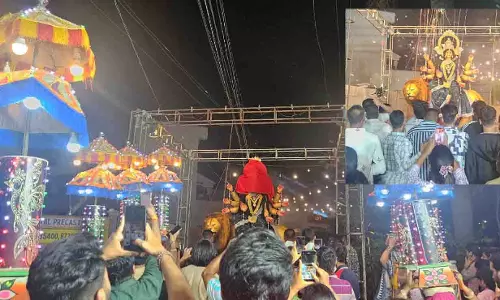 युवा जागरण दुर्गोत्सव समिति, सेक्टर-3 डीडी नगर में माता रानी का भव्य आगमन