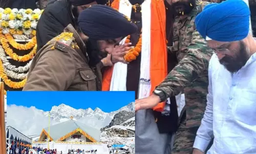 हेमकुंड साहिब के कपाट शीतकाल के लिए बंद, बर्फबारी के बीच गूंजे शब्द कीर्तन