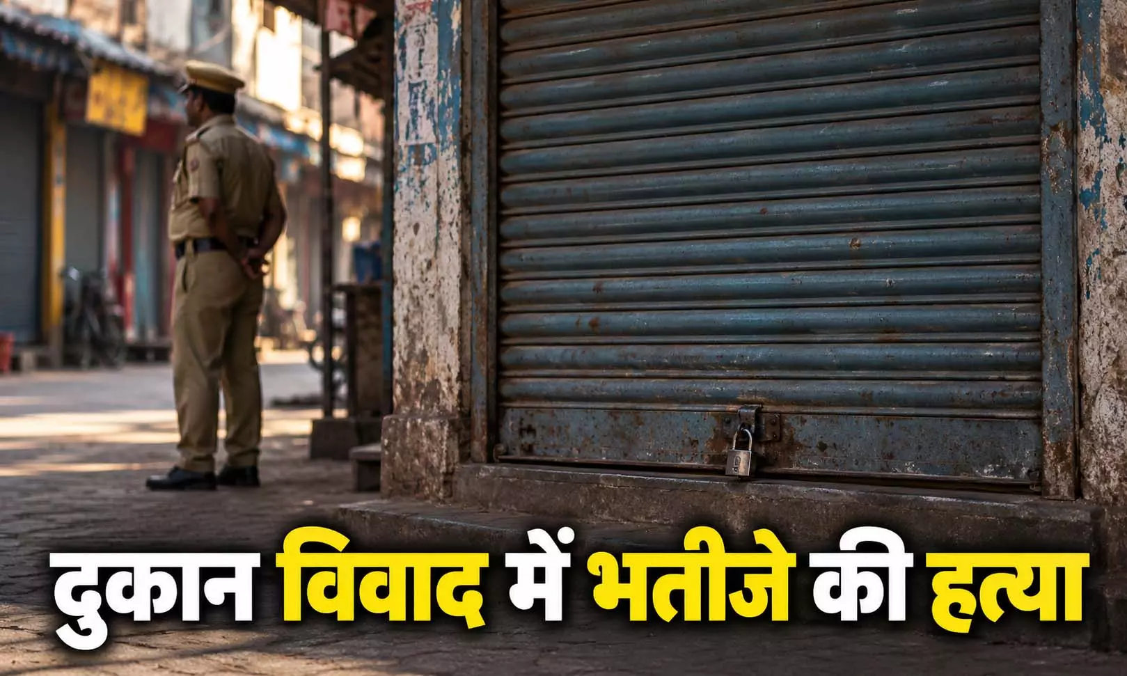 दुकान विवाद में भतीजे की हत्या दुकान विवाद में भतीजे की हत्या
