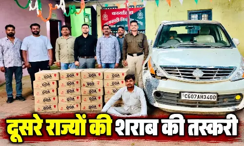 छत्तीसगढ़ में दूसरे राज्यों की शराब की तस्करी, दो जगहों पर कार्रवाई