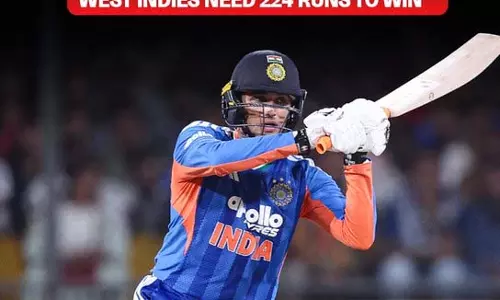 TARGET IND vs WI: भारत ने वेस्टइंडीज को दिया 224 रनों का विशाल लक्ष्य TARGET IND vs WI: भारत ने वेस्टइंडीज को दिया 224 रनों का विशाल लक्ष्य