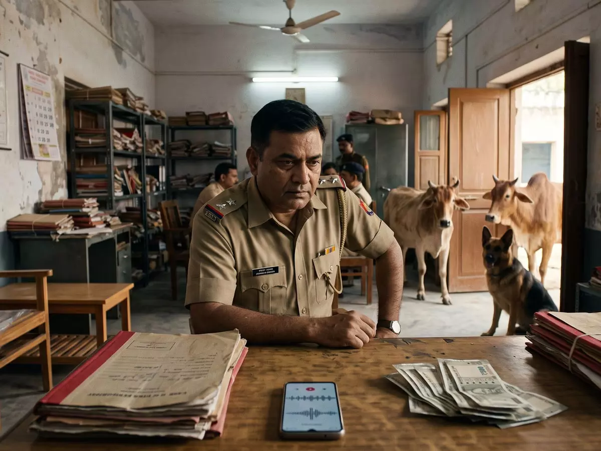 मुकदमे से नाम हटाने के बदले दो गाय, जर्मन शेफर्ड और फर्नीचर की मांग, यूपी एसटीएफ के दारोगा पर केस मुकदमे से नाम हटाने के बदले दो गाय, जर्मन शेफर्ड और फर्नीचर की मांग, यूपी एसटीएफ के दारोगा पर केस