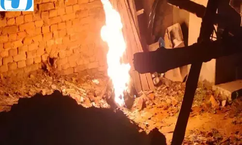 गैस सिलेंडर फटने से कच्चे मकान में हादसा, मासूम आग की चपेट में
