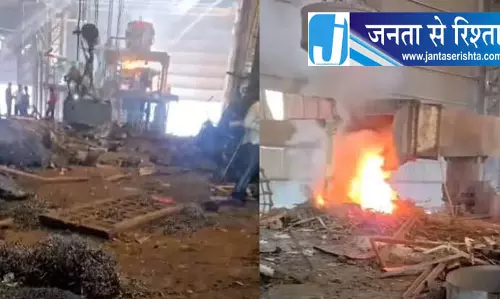 लोहे की रॉड गिरने से दर्दनाक हादसा, मजदूर की मौत लोहे की रॉड गिरने से दर्दनाक हादसा, मजदूर की मौत