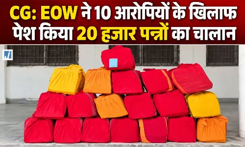 CG: EOW ने 10 आरोपियों के खिलाफ पेश किया 20 हजार पन्नों का चालान