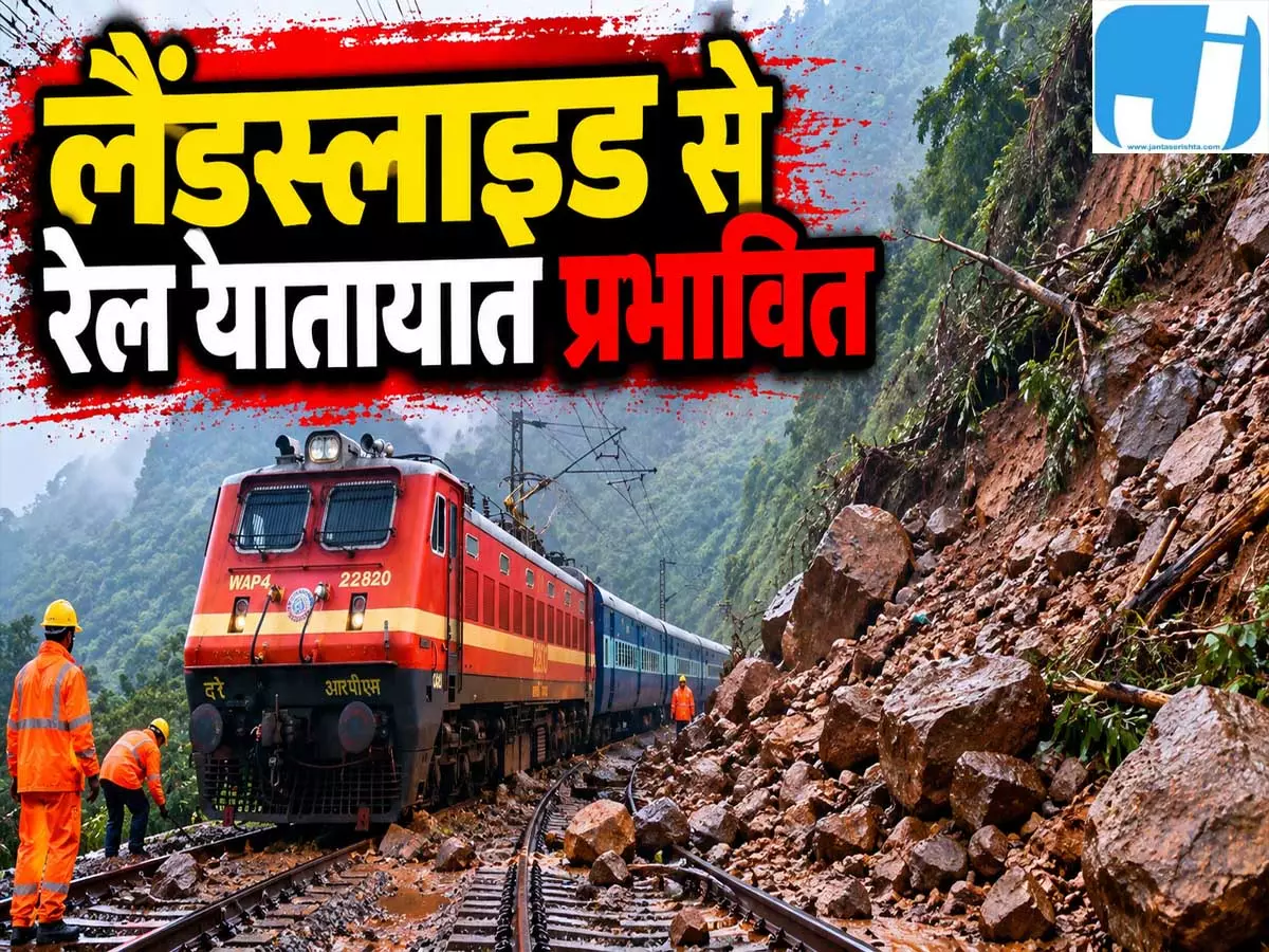 रेल यात्रियों की बढ़ी परेशानी, भूस्खलन से कई ट्रेनें प्रभावित रेल यात्रियों की बढ़ी परेशानी, भूस्खलन से कई ट्रेनें प्रभावित