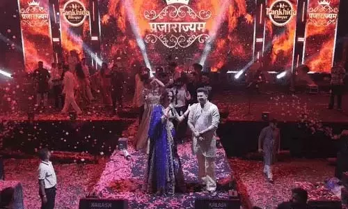छत्तीसगढ़ में जन्नत एक्ट्रेस सोनल चौहान, बढ़ाई गरबा उत्सव की रौनक
