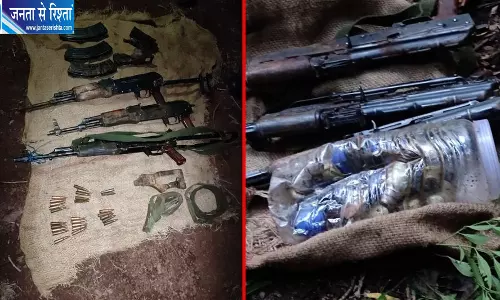 आतंकियों के ठिकाने का भंडाफोड़, AK-47 समेत 6 ग्रेनेड बरामद