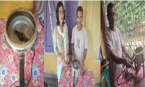 असम: किसान की नवाचार पहल, कुकर और मिक्सर से तैयार की चाय की मशीन