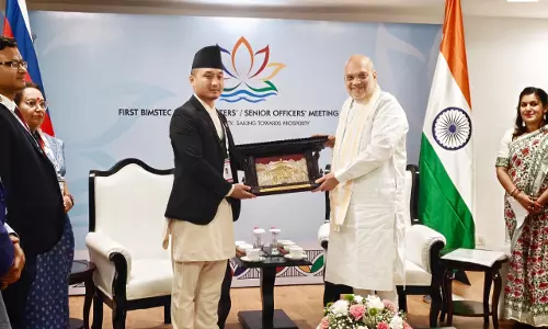 अमित शाह से मिले नेपाल के गृह मंत्री सुधन गुरुङ