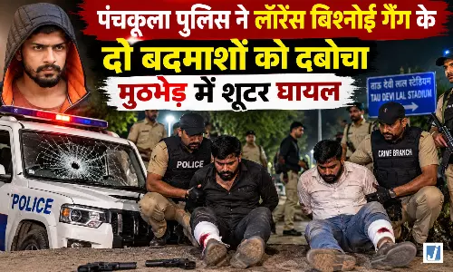 लॉरेंस बिश्नोई गैंग के 2 शूटर गिरफ्तार, पुलिस मुठभेड़ में दोनों को लगी गोली लॉरेंस बिश्नोई गैंग के 2 शूटर गिरफ्तार, पुलिस मुठभेड़ में दोनों को लगी गोली