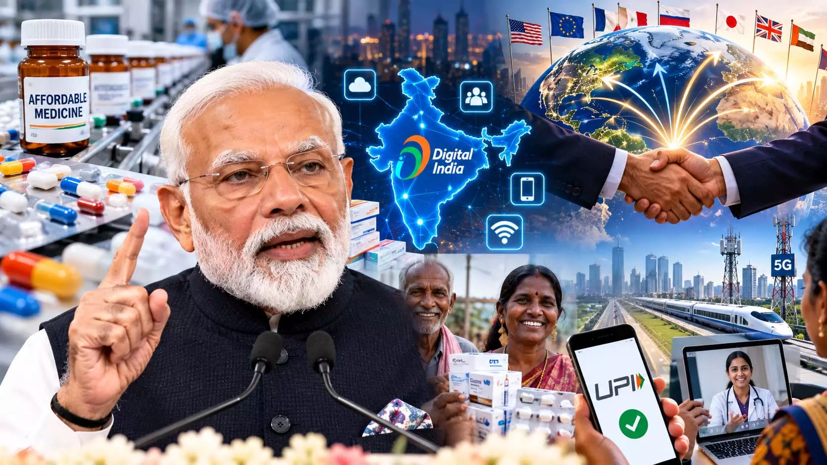 सस्ती दवाओं से डिजिटल तकनीक तक भारत पर दुनिया को भरोसा, पीएम मोदी ने गिनाईं देश की उपलब्धियां सस्ती दवाओं से डिजिटल तकनीक तक भारत पर दुनिया को भरोसा, पीएम मोदी ने गिनाईं देश की उपलब्धियां