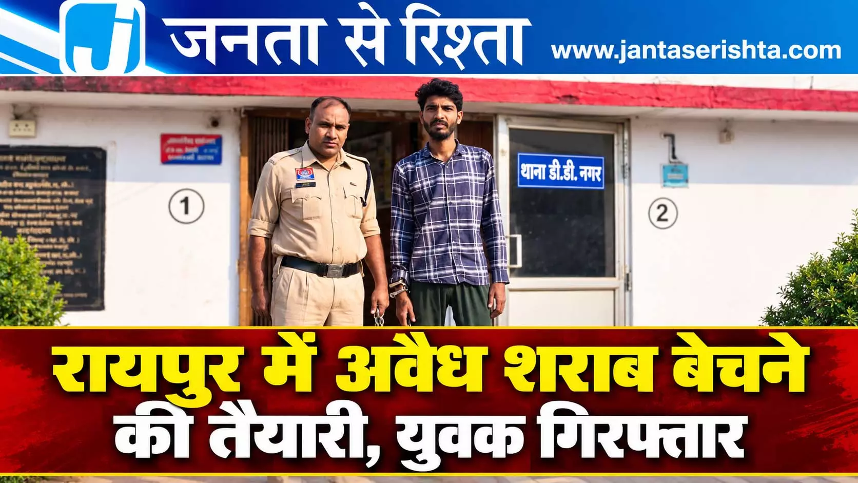 रायपुर में अवैध शराब बेचने की तैयारी, युवक गिरफ्तार रायपुर में अवैध शराब बेचने की तैयारी, युवक गिरफ्तार