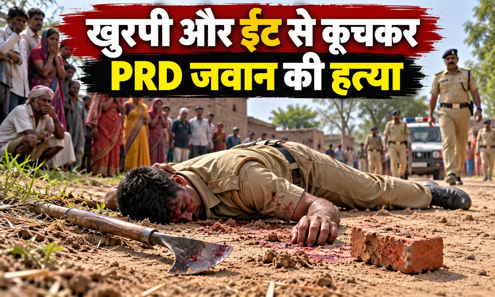 खुरपी और ईंट से कूचकर PRD जवान की हत्या खुरपी और ईंट से कूचकर PRD जवान की हत्या