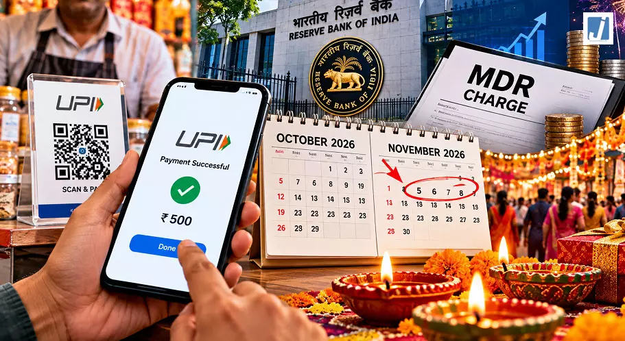UPI पेमेंट पर MDR चार्ज की तारीख बढ़ी, दिवाली के बाद लागू हो सकता है नया नियम UPI पेमेंट पर MDR चार्ज की तारीख बढ़ी, दिवाली के बाद लागू हो सकता है नया नियम