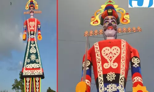 लंकापति के पुतले को लगा महंगाई का झटका, देहरादून में रिमोट से जलेगा रावण