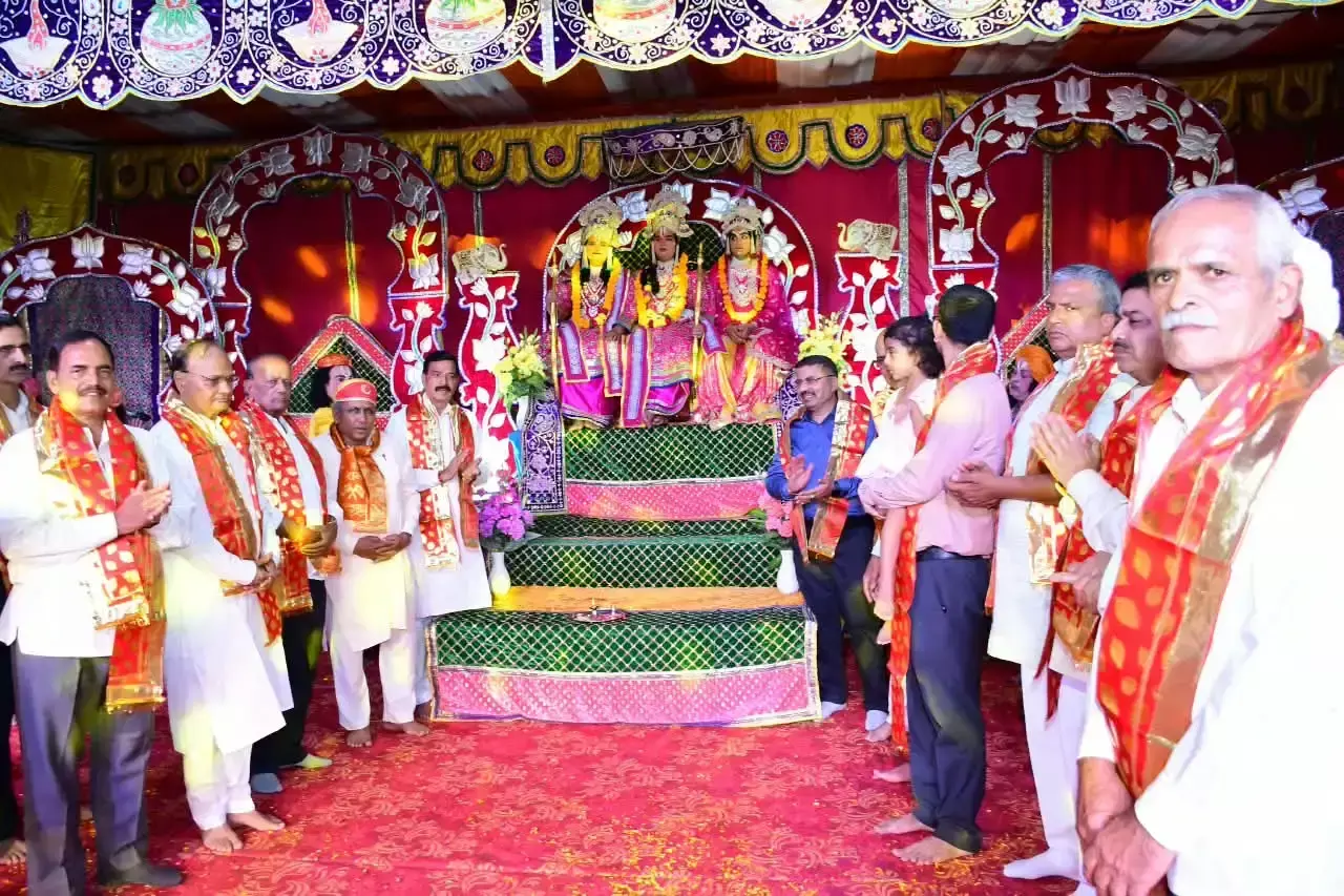 मेवाड़ में गूंजे प्रभु श्रीराम, लक्ष्मण और माता जानकी के जयकारे