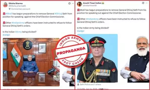 भारतीय सेना ने जनरल धीरज सेठ को हटाए जाने के दावे को किया खारिज, बताया पाकिस्तान का दुष्प्रचार