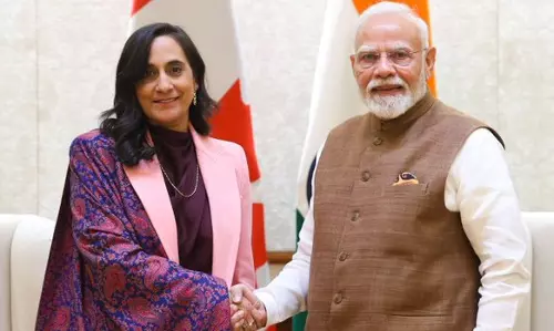पीएम मोदी से मिलीं कनाडा की विदेश मंत्री अनीता आनंद