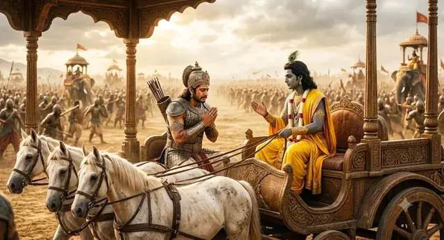 नतीजों की चिंता से परेशान हैं? गीता के इन 2 श्लोकों में छिपी है जीवन की गहरी सीख नतीजों की चिंता से परेशान हैं? गीता के इन 2 श्लोकों में छिपी है जीवन की गहरी सीख