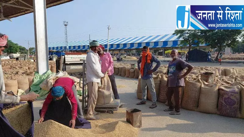 करनाल में धान उठान की रफ्तार धीमी, तकनीकी खराबी बनी वजह करनाल में धान उठान की रफ्तार धीमी, तकनीकी खराबी बनी वजह