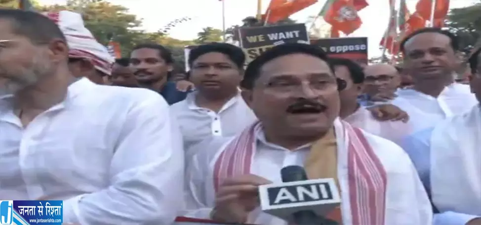 SIR के समर्थन में BJP का जन जागरण जुलूस SIR के समर्थन में BJP का जन जागरण जुलूस