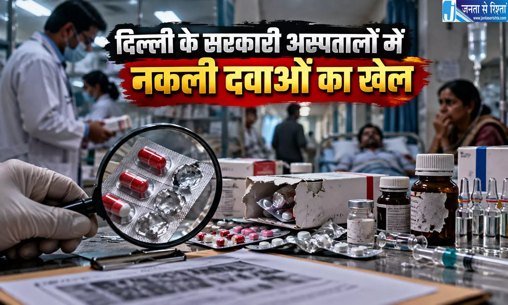 दिल्ली के सरकारी अस्पतालों में नकली दवाओं का खेल दिल्ली के सरकारी अस्पतालों में नकली दवाओं का खेल